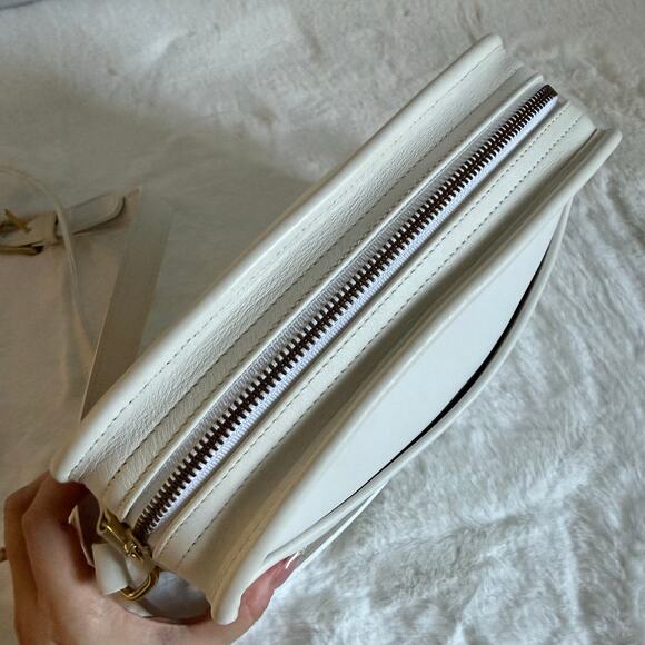 Vintage Coach Metropolis Zip Bag White 9087 Shoulder Bag Crossbody - Picture 6 of 10